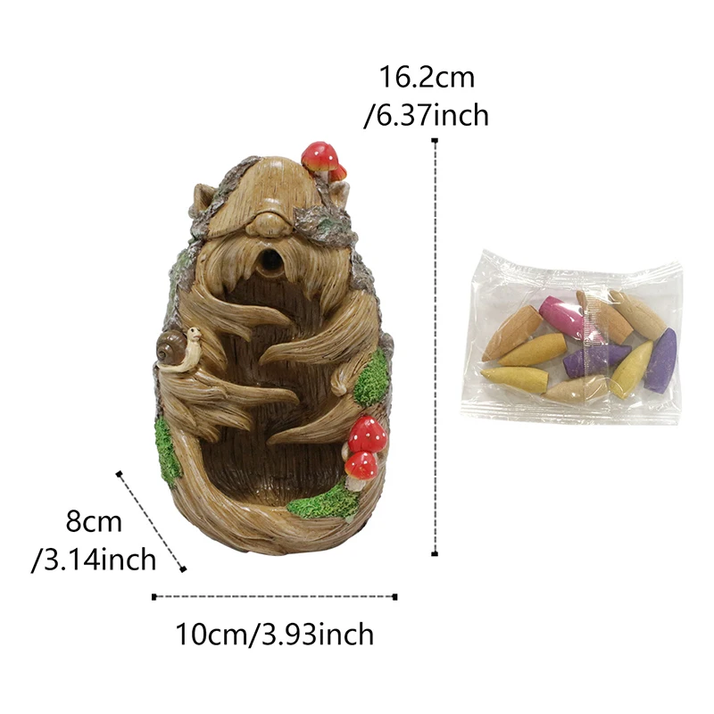 【HGPB】Tree Elf Fragrance Waterfall Reverse Flow Aromatherapy Effect Unique Landscape Home Decoration Ornaments Gift