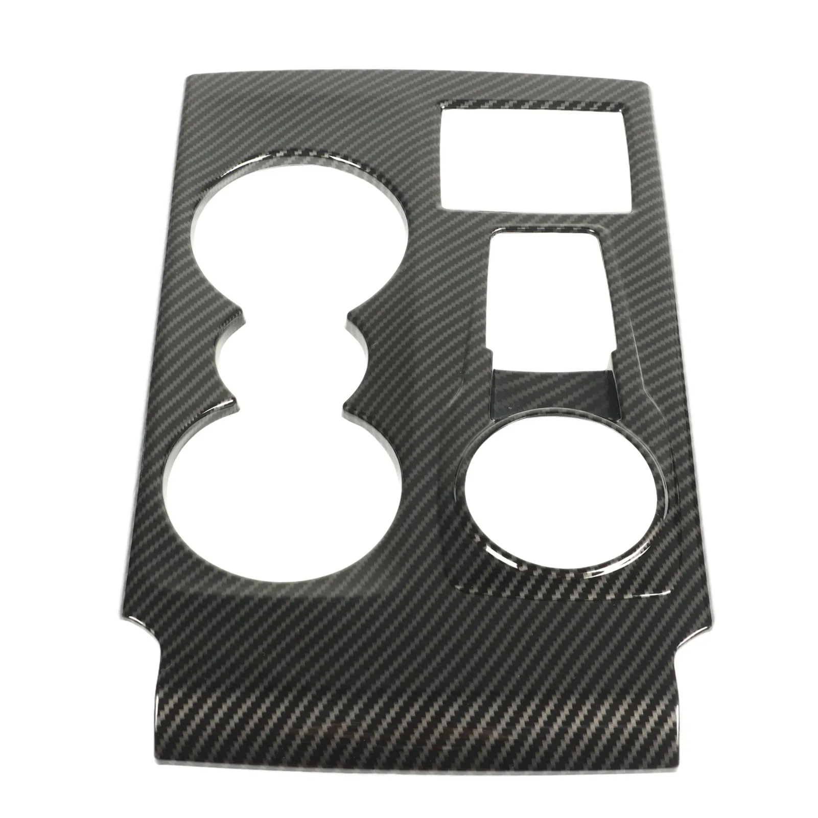 

Крышка панели переключения передач автомобиля в стиле углеродного волокна и накладка держателя чашки переключения передач для Bronco Sport 2021+