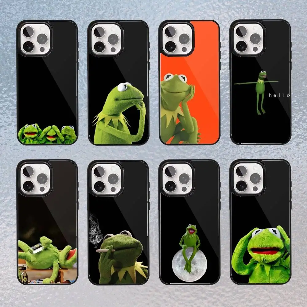 

F-Funny Frog Phone Case For iPhone17,16,15,14,13,12,11 Plus,Pro Max Magnetic Magsafe Wireless Charging