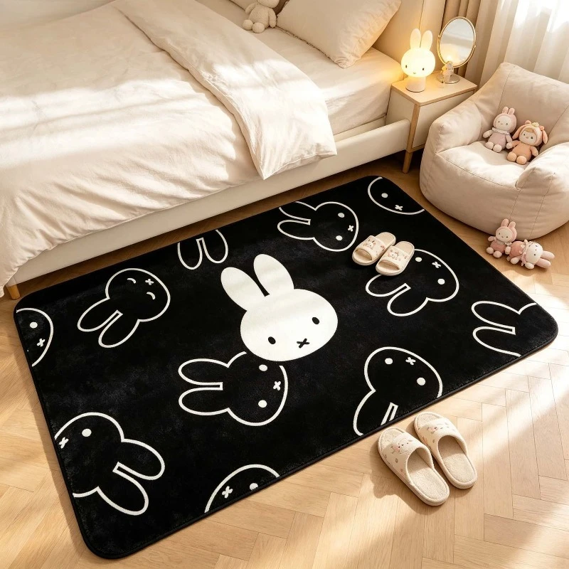 Kawaii New Style Foot Pads Floor Mat Bathroom Anti-slip Absorb Water Bathroom Household Use Thicken Bedroom Soft Good Look Miffy
