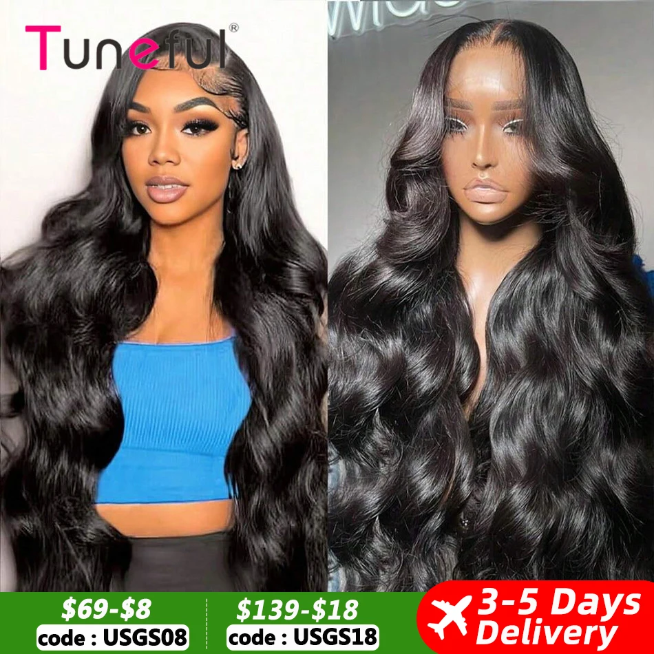 HD Transparent 13x4 13x6 Lace Front Human Hair Wigs Body Wave Pre Plucked Brazilian Body Wave Human Hair Frontal Wigs For Women