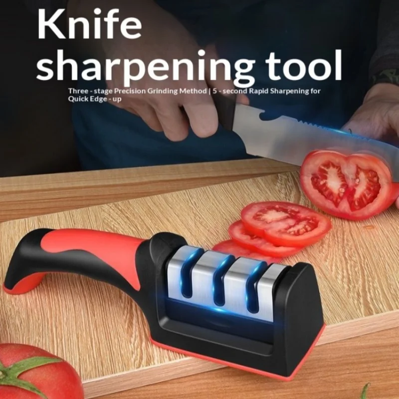 Kitchen Stage Sharpener Home Multi Functional Handheld Sharpener Kitchen Tool Scissors for Quick Sharpening