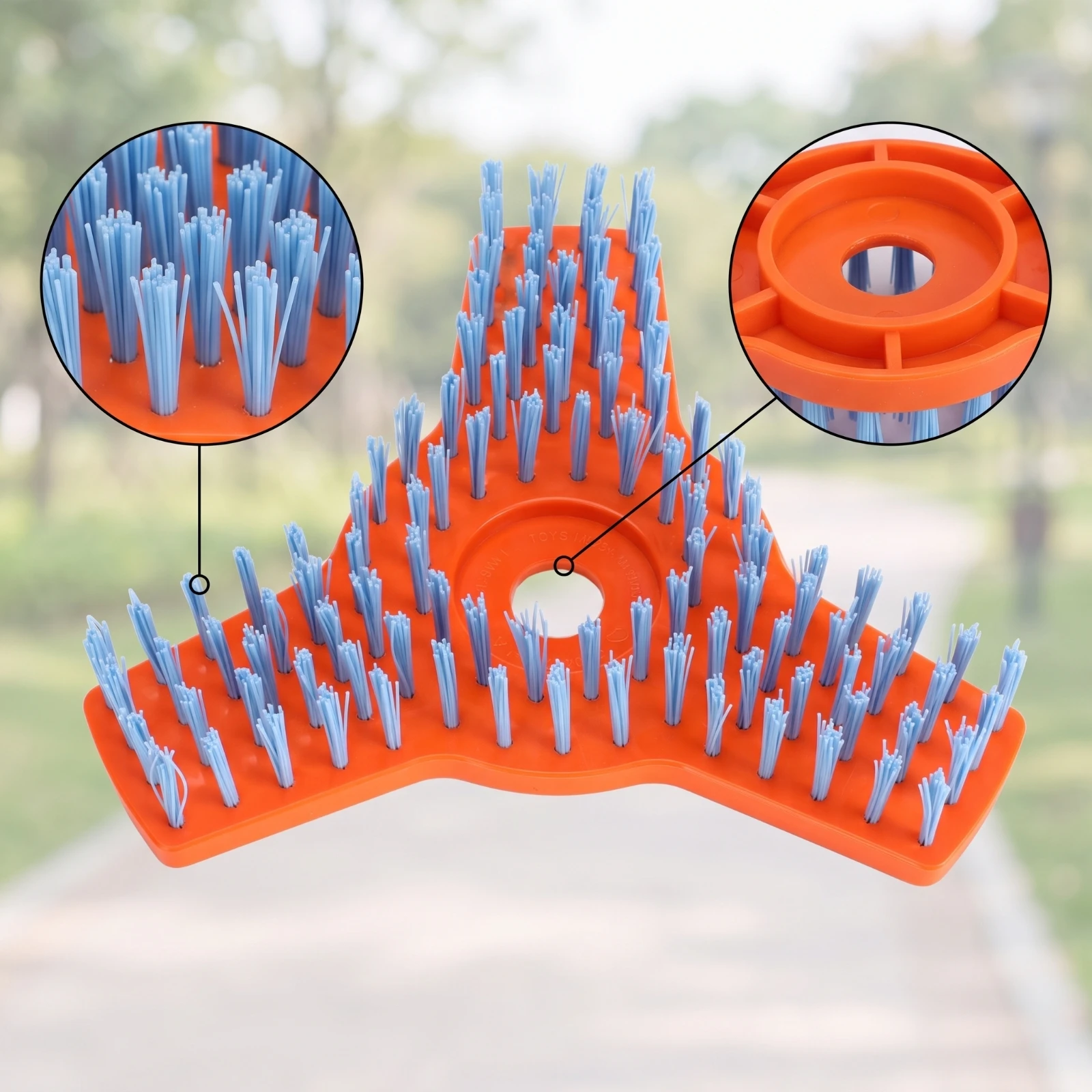 Scrub Brush Attachment Low-Clearance Floor Brush Plate Sturdy Outdoor for Road Cleaning, Courtyard
