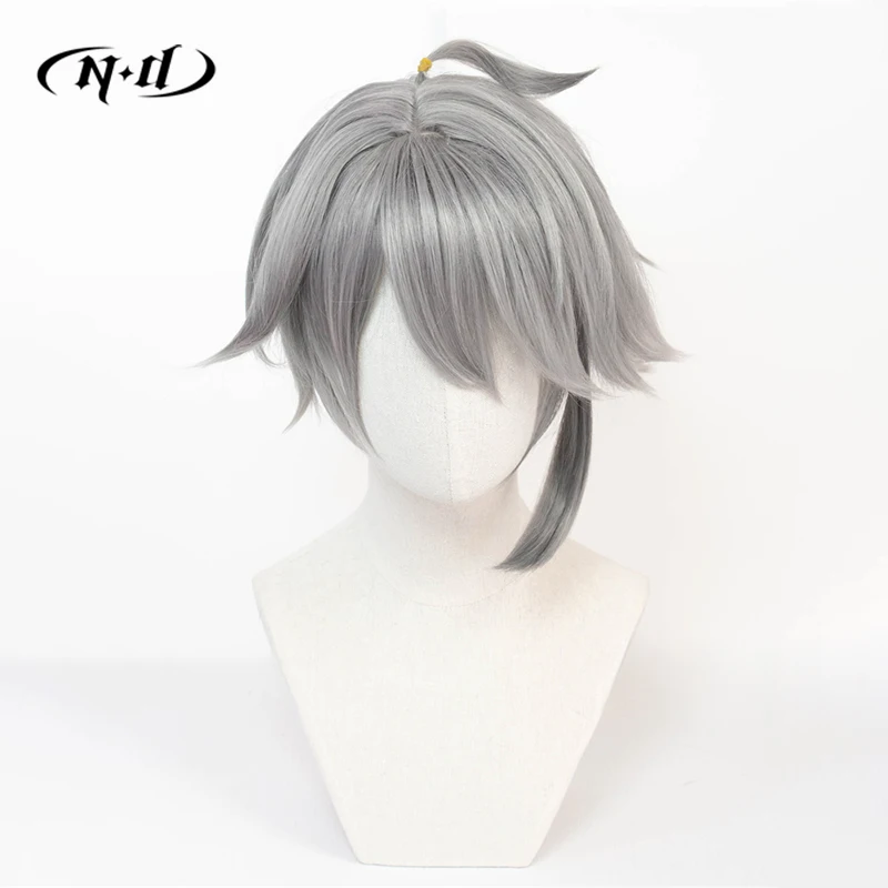 ND Alhaitham Cosplay Pruiken Genshin Impact Cosplay Haar Pruiken Haarstukje Hittebestendige Synthetische voor Comic Con Coser Kostuum Partij