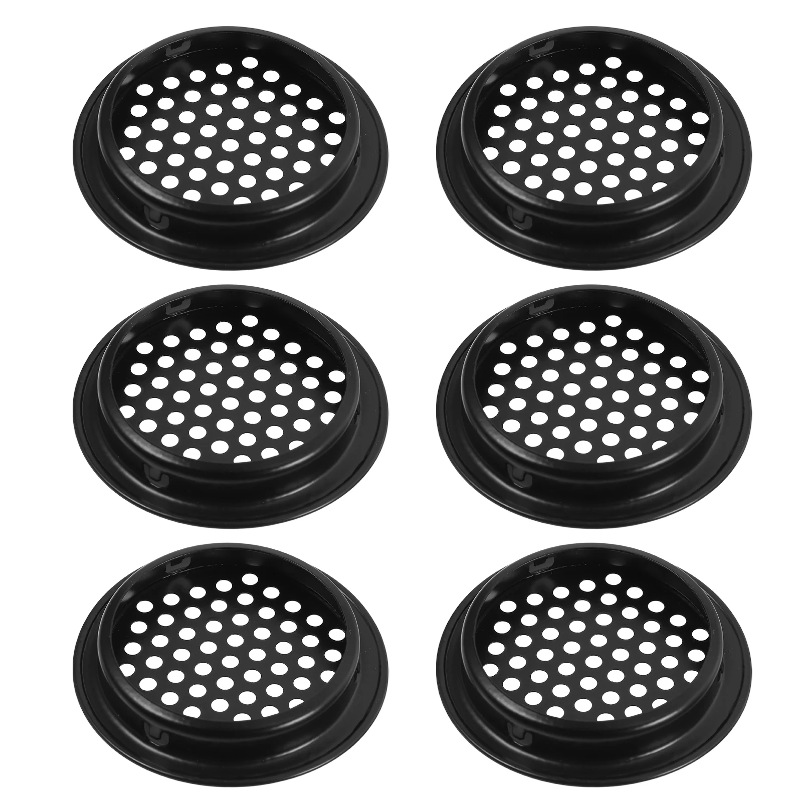 6 قطعة شبكة تهوية من الفولاذ المقاوم للصدأ يغطي خزانة خزانة تنفيس الهواء فتحة تهوية مستديرة المقابس الأثاث فتحات تهوية الهواء