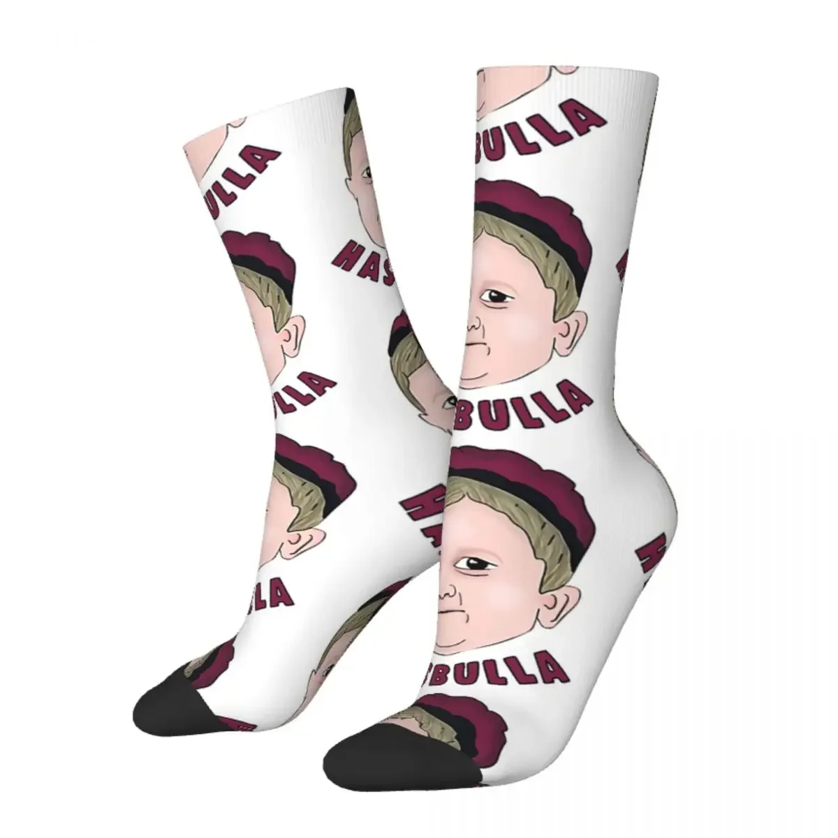 

Hip Hop Vintage Hasbul Cute Crazy Men's Socks Hasbulla Magomedov Unisex Harajuku Printed Novelty Happy Crew Sock Boys Gift