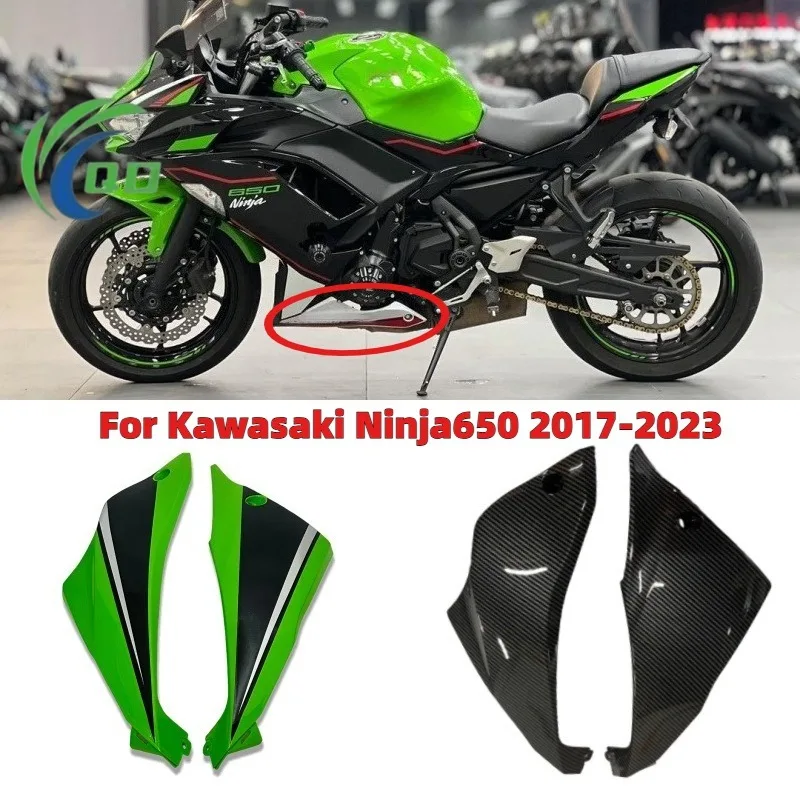 Lower Side Fairing Panel Cover Kit for Kawasaki Ninja 650 ER-6F 2017 2018 2019 2020-2023 Motorcycle Bodywork Outer Plastic Parts