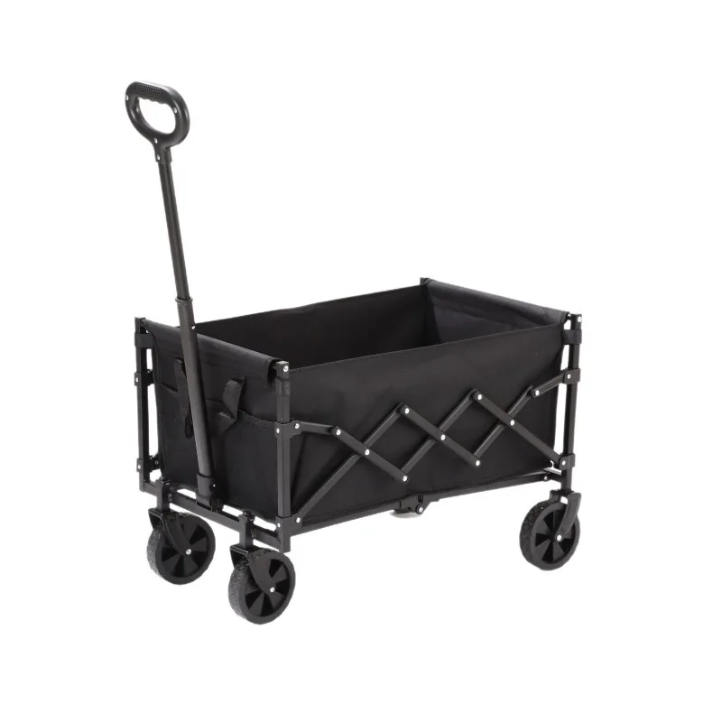 

Camper outdoor portable folding trolley field travel camp trolley shopping cart stall trolley