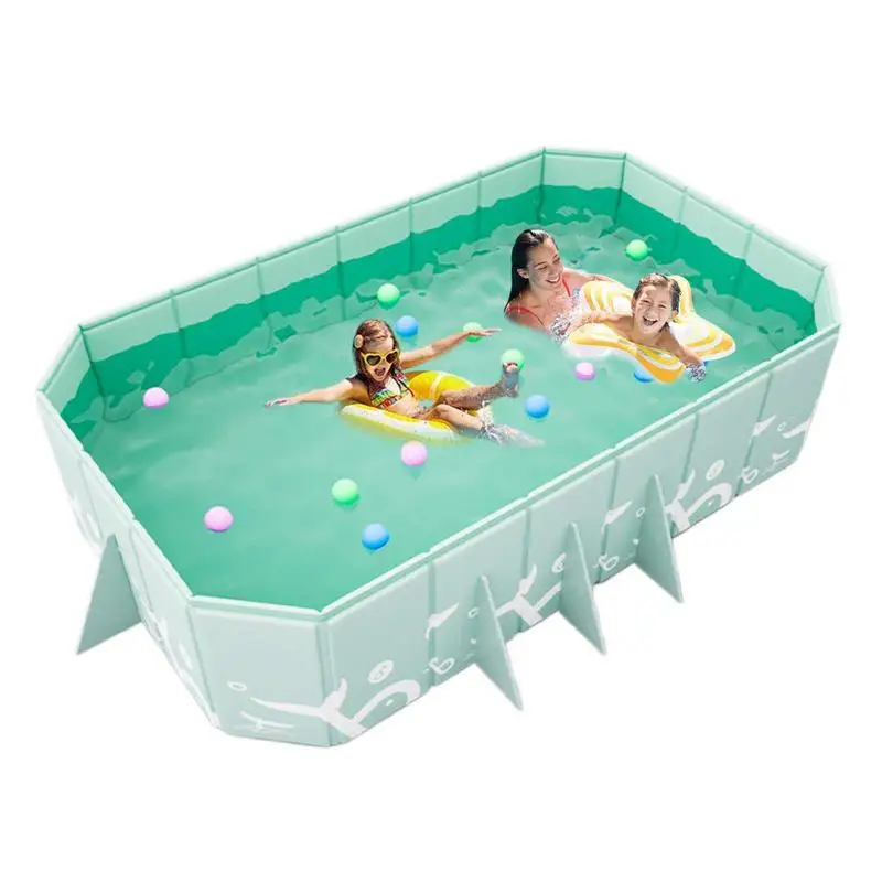 Non Inflatable Pool Wear-resistant Swimming Pool Ground Pool Portable Folding Pool Outdoor Pool Foldable Hard Comfortable Ground