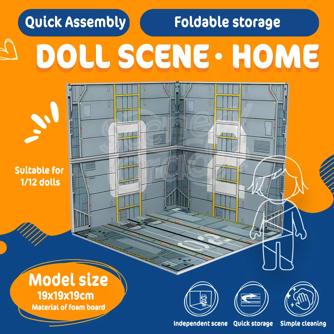 DIY Cabine PVC Model Display Board Blind Box Figuur Speelgoed Pop Rekwisieten Scène Achtergrond voor verzamelfiguren en displaylocaties