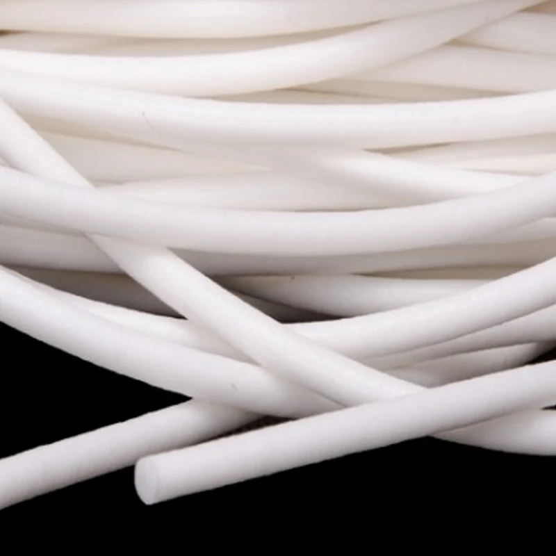 Junta tórica blanca de goma de silicona, tira de sellado de esponja, burlete, 20 metros, 1mm, 2mm, 3mm, 4mm, 5mm de diámetro