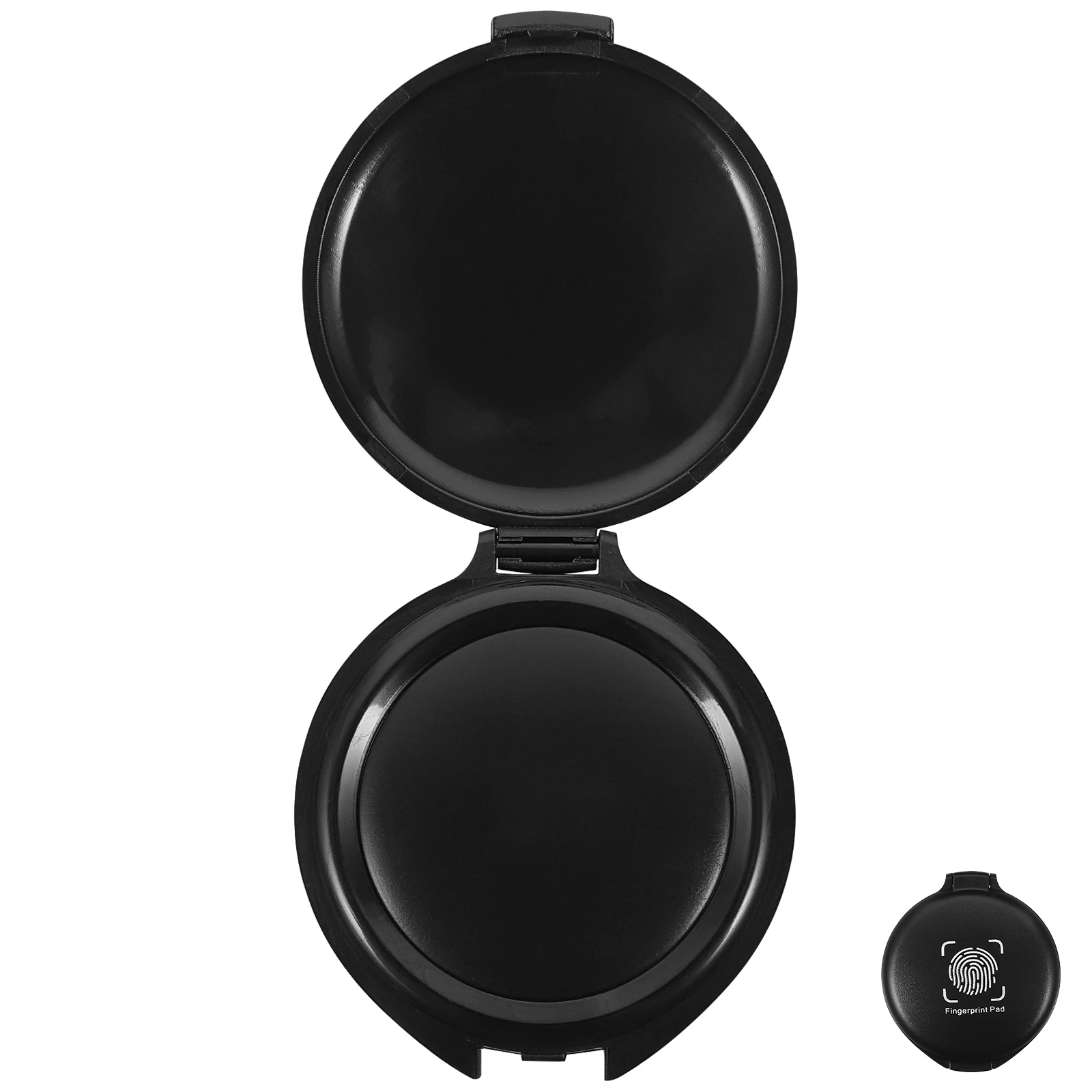 Portable Financial Stamp Pad Pad Reusable Round Inkpads Small Compact Stamping Tool For Accounting Documents