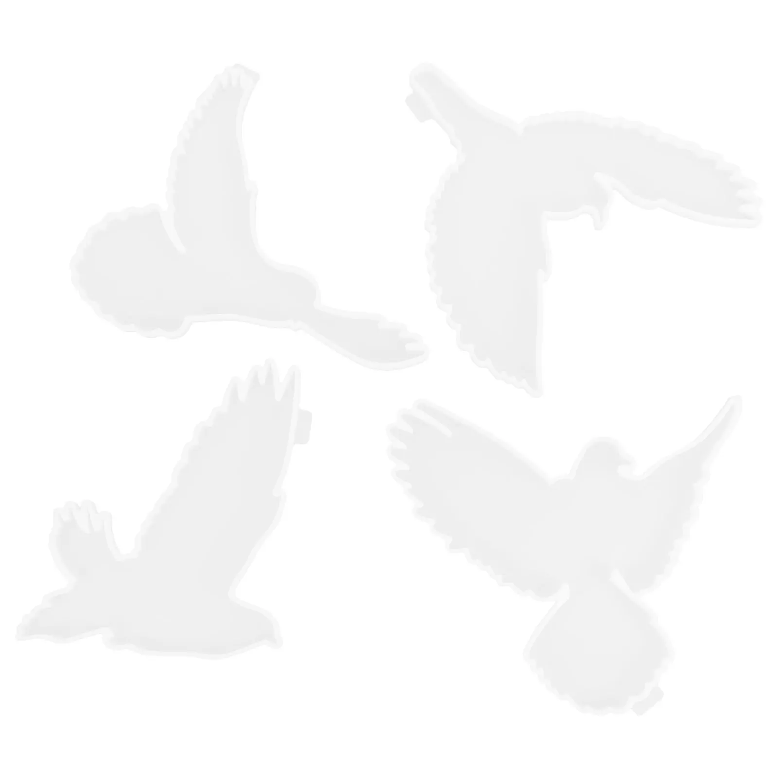 

4Pcs Resin Bird Mold Silicone DIY Wall Ornament Craft Mould for Home Decor Creative Manual Casting Craft Making Tool Set