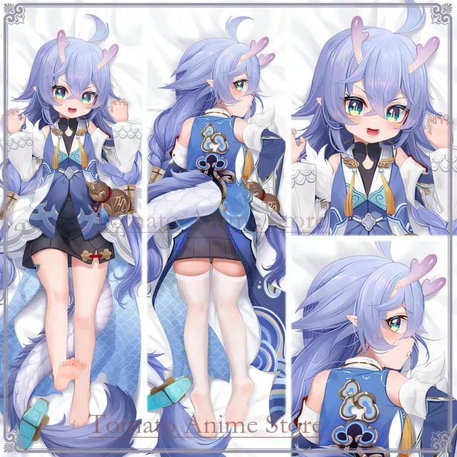 

Game Honkai: Star Rail Bailu Sexy Dakimakura 2WAY Hing Body Case Anime Japanese Otaku Pillow Cushion Cover