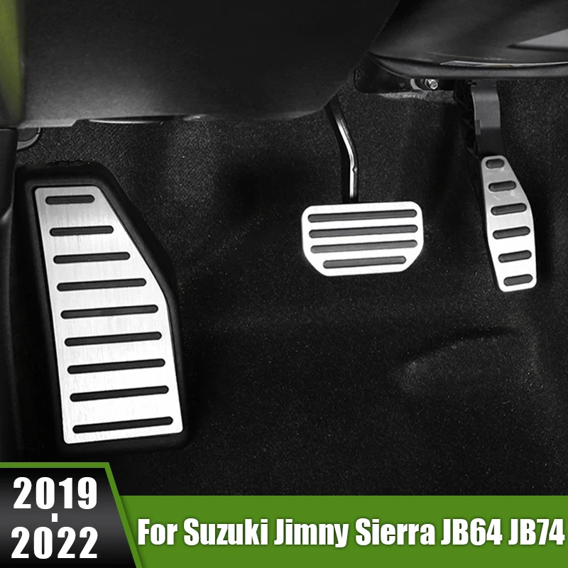 

For Suzuki Jimny Sierra JB64 JB74 2019 2020 2021 2022 Car Footrest Pedal Accelerator Fuel Brake Pedals Cover Anti-Slip Pads