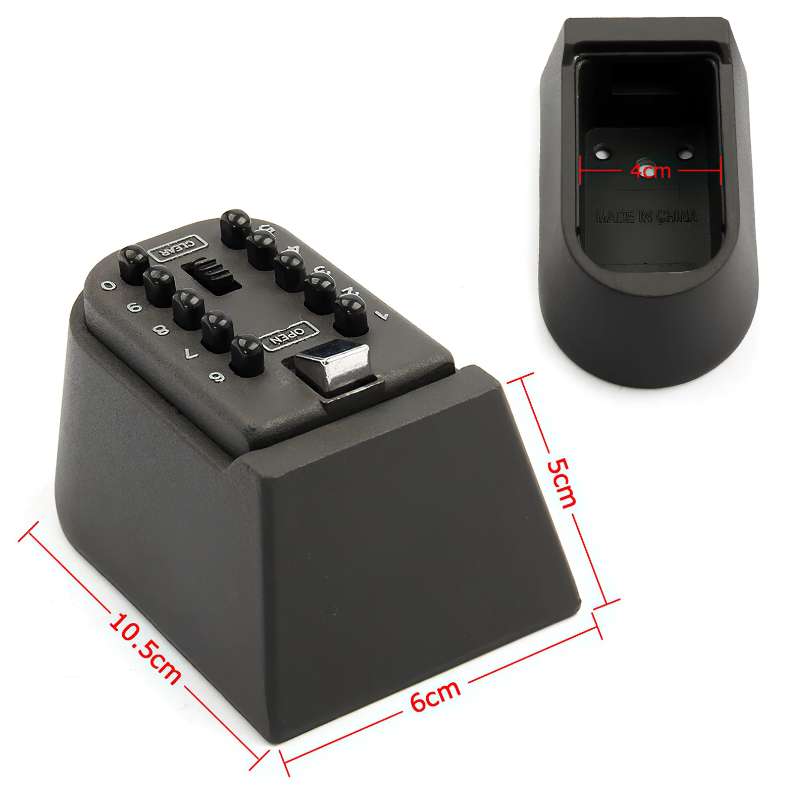Wall Mounted Outdoor Key Armazenamento Lock Box, senha de segurança à prova d\'água, caixas com código, Anti-Theft Lock Organizer