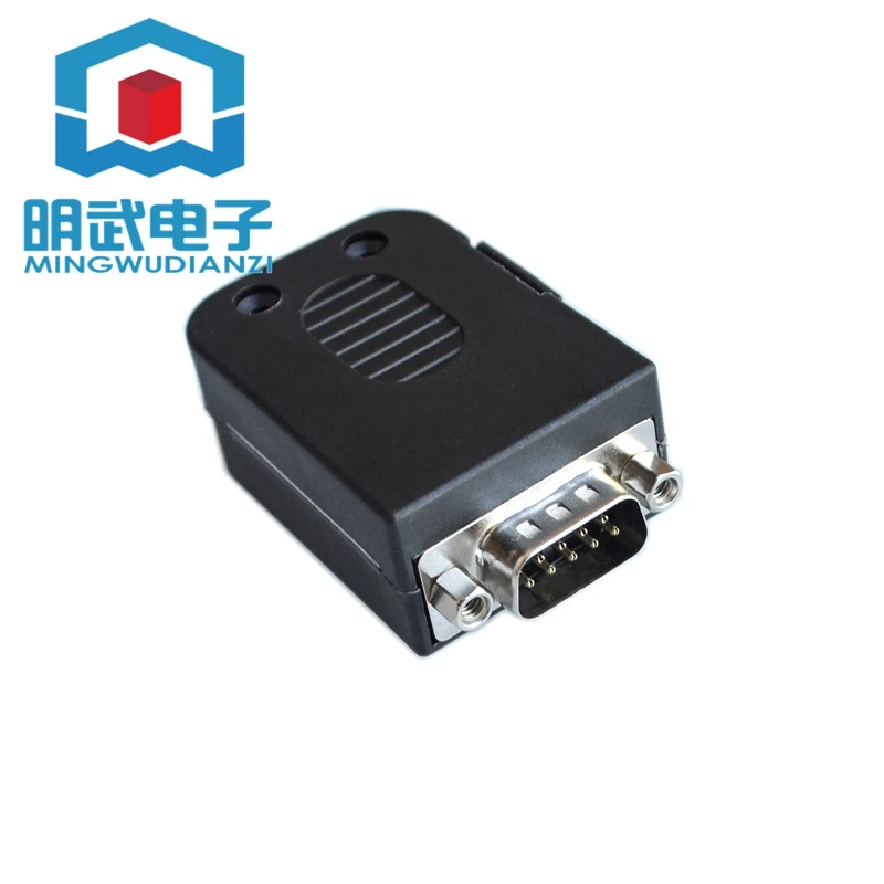 

DB9 male and female solderless serial cable adapter with shell 485 plug rs232 COM adapter terminal block