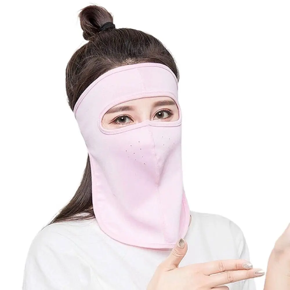 Neck Flap Face Gini Mask Sunscreen Veil Solid Color Womne Neckline Mask Summer Sunscreen Mask Ice Silk Men Fishing Face Mask