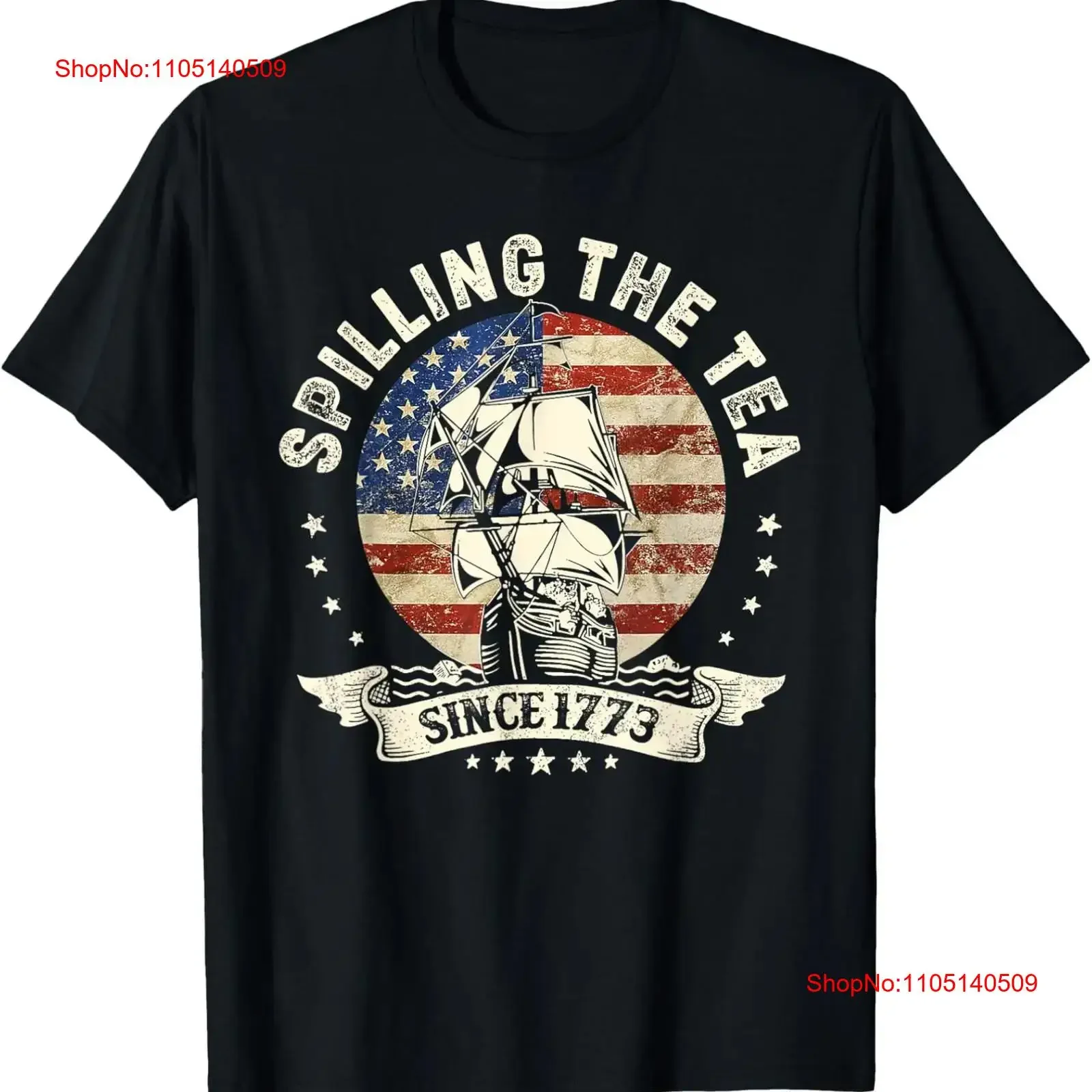 Spilling The Tea Since 1773 USA History Teacher 4th Of July T Shirt vintage Washed Breathable fashion graphic Stretched