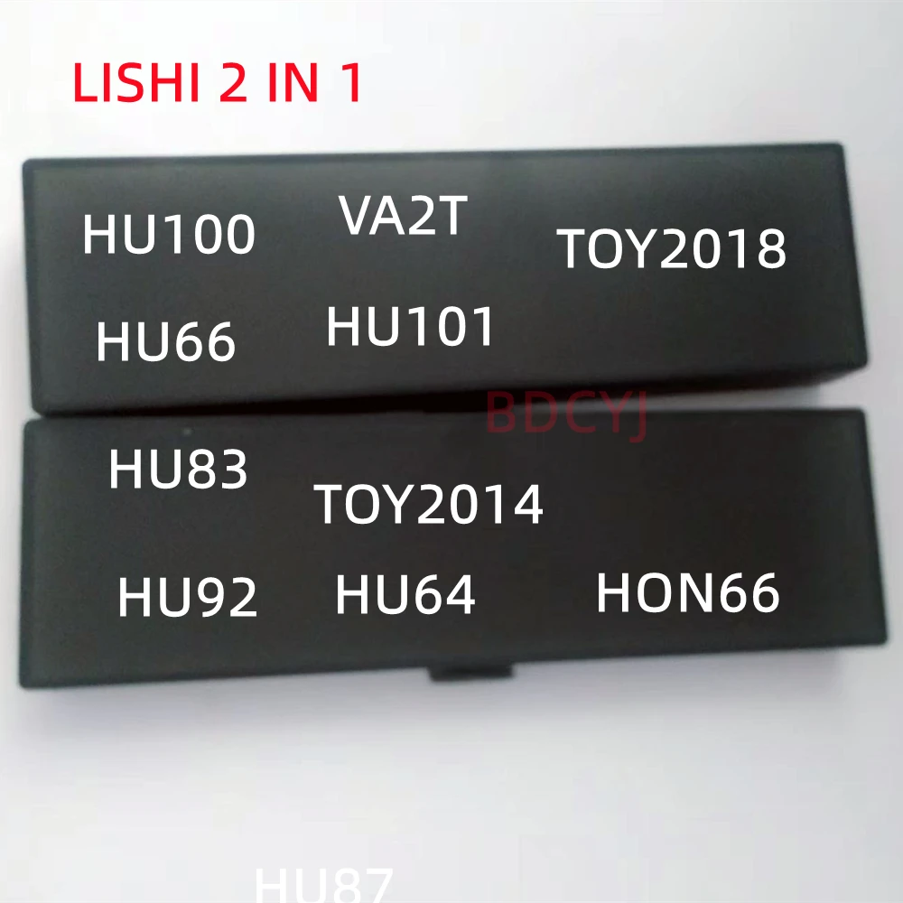 LISHI 2 in 1 2in1 hu100 hu66 hu64 hu101 hu100r hu83 hu92 hu87 toy48 sip22 toy2 hy22 Va2t tools for car lock