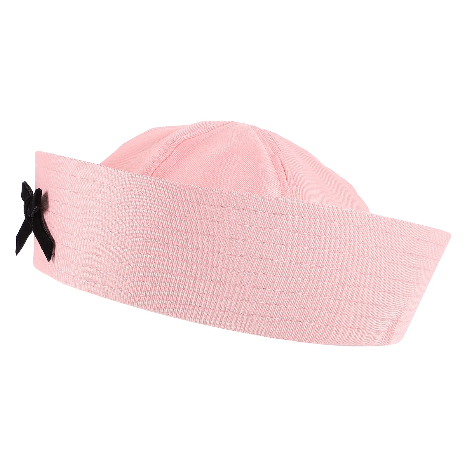 

Sailor Hat for Women Bowknot Cap Navy Nautical Theme Uniform Performance Tie Cosplay