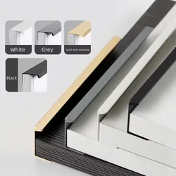 Handles Drawer Cabinet Furniture Kitchen Handles for Cabinet Knob Door Drawer Furniture Invisible Concealed Installation
