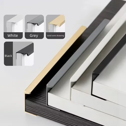 Manijas para cajones, muebles de armario, manijas de cocina para perilla de gabinete, puerta, cajón, muebles, instalación oculta Invisible