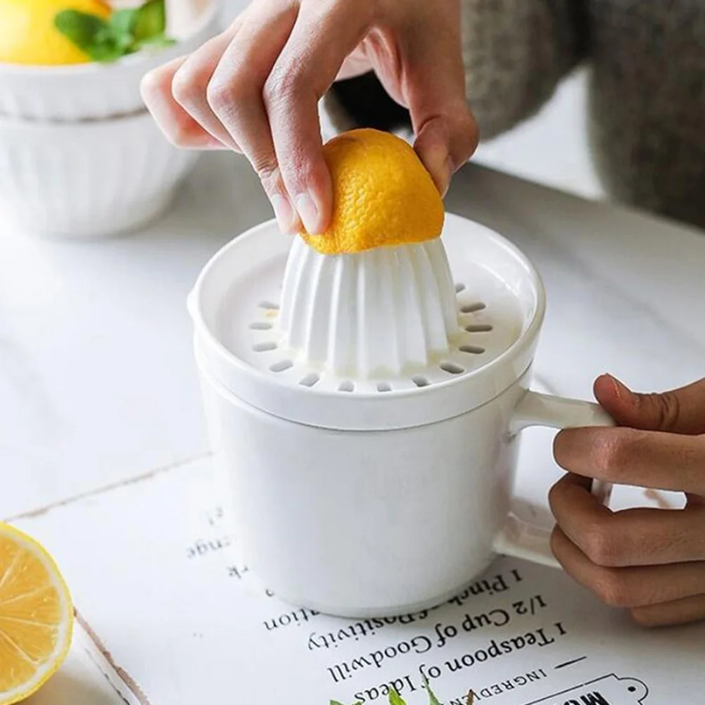 

1Pcs Manual Juicer Cup Ceramic Fruit Lemon Orange Squeezer Fast Extraction Healthy Easy to Clean Portable Fruit Manual Squeezer