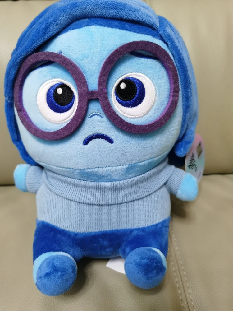 Disney Pixar Inside Out 2 Plush Dolls Sadness Embarrassment Anime Figure Keychains Cute Bag Pendants Keyring Birthday Gift Toy