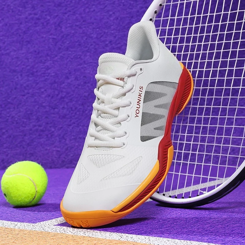 

Classic Brand Comfortable Anti Slip Badminton Training Shoe Top Quality Wearable Table Tennis Shoe Unisex Wearable Tennis Shoe