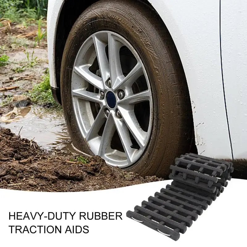 Snow Traction Mat Driving Traction Aid For Truck Stable Tire Traction Mats Portable For Snow Ice Mud And Sand Used To Car Truck