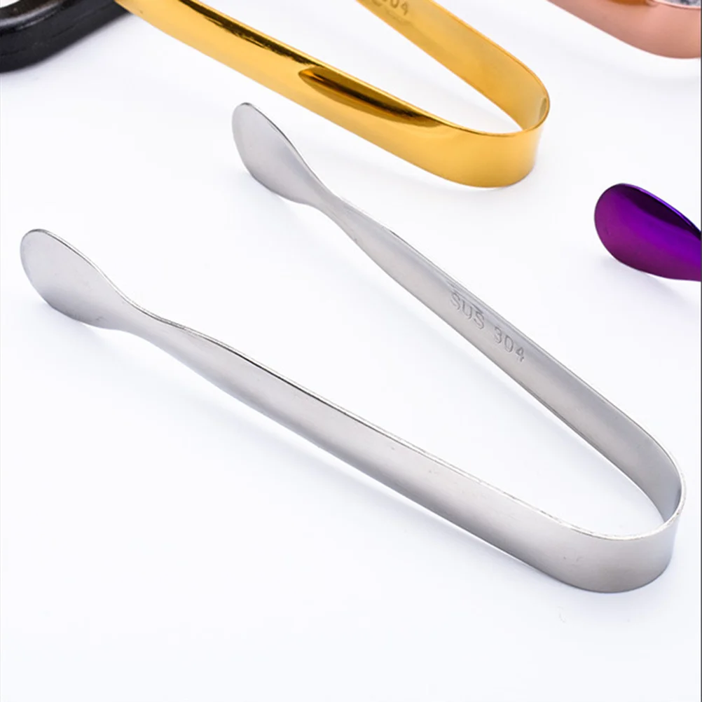 

12Pcs Stainless Steel Ice Tongs Sugar Tongs for Tea Party Cake Biscuit Grill Meat Appetizers Fruit Serving Small Kitchen Tools