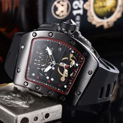 New Wholesale Hollow Men's Personality Fashion Quartz Watch Men's Sports Business Watch