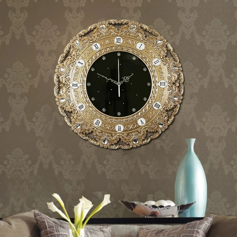 Metal Elegant Premium Wall Clock Gold Unique Nordic Design Digital Wall Clock Living Room Relojes De Pared Home Decor Items
