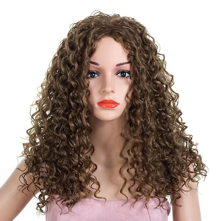 No bangs, natural curly hair, Christmas hot selling wig, Valentine's Day gift for girlfriend