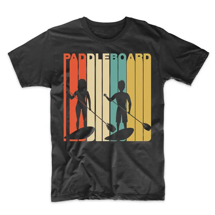 Retro Paddleboarding T Shirt Vintage 1970'S Style Paddleboard By Really Awesome