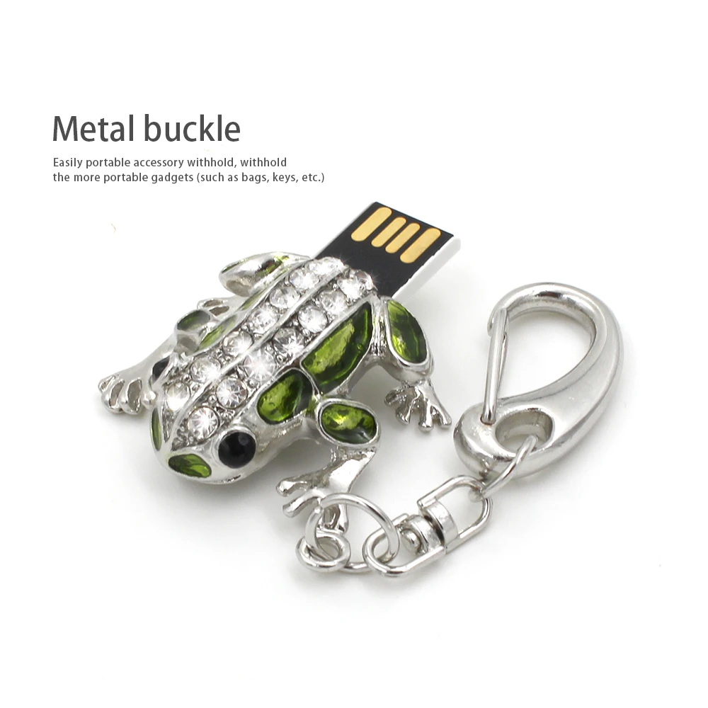 Biyetimi USB Bộ Nhớ Flash 16 32 64 Gb Pendrive Cho Máy Tính Bút Kim Cương Ếch Chống Nước Mẫu Mới Bút Ổ Cho Quà Tặng