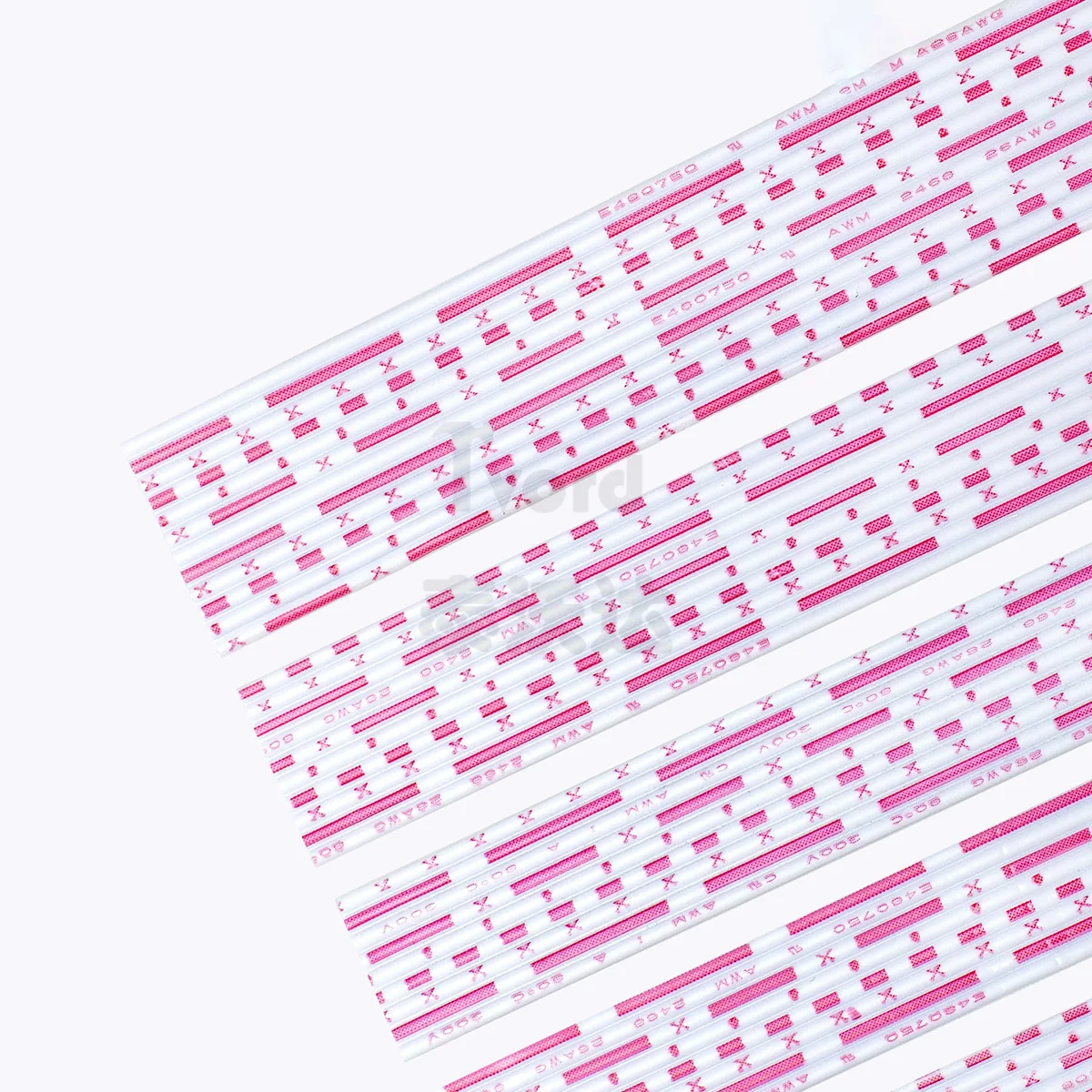 UL2468 Flat Ribbon Cable 26/24AWG 6P 7P 8P 9P 10P 12P Tinned Copper PVC Insulated Electrical Hook-up Wire for LED PCB Computer
