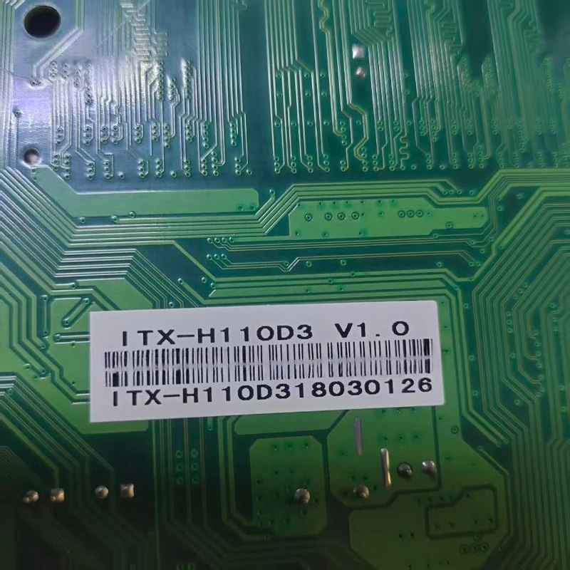 ITX-H110D3 All-in-one Industrial Control Mainboard, DDR3 1151 Interface, DC Power, Used Disassembled Motherboard