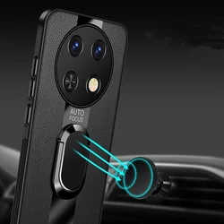 Magnetic Case For Realme 13 Pro Plus Luxury Silicone Leather Holder Cover For Realme 13Pro 5G Camera Protect Shockproof Bumper