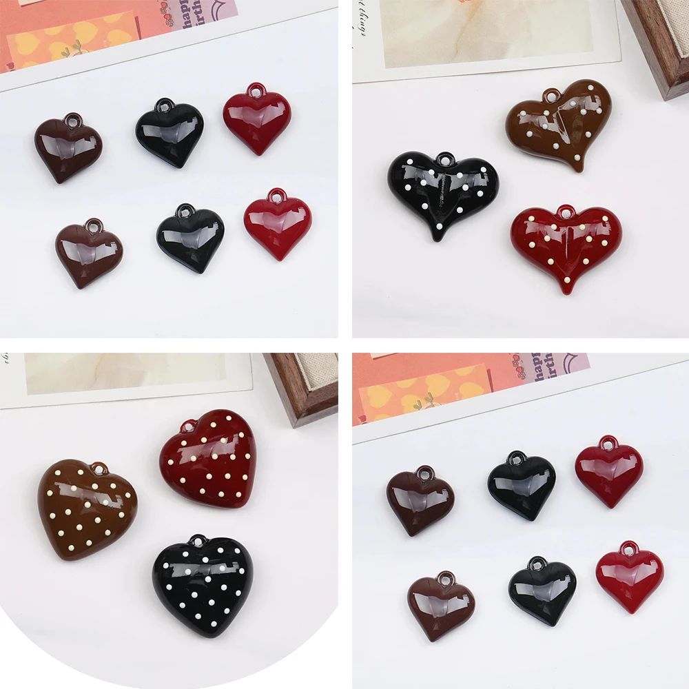 

Cordial Design DIY Bead Charms/Hand Made/Pendant/Oil Drop Effect/Jewelry Findings & Components/Heart Shape/Acrylic Beads