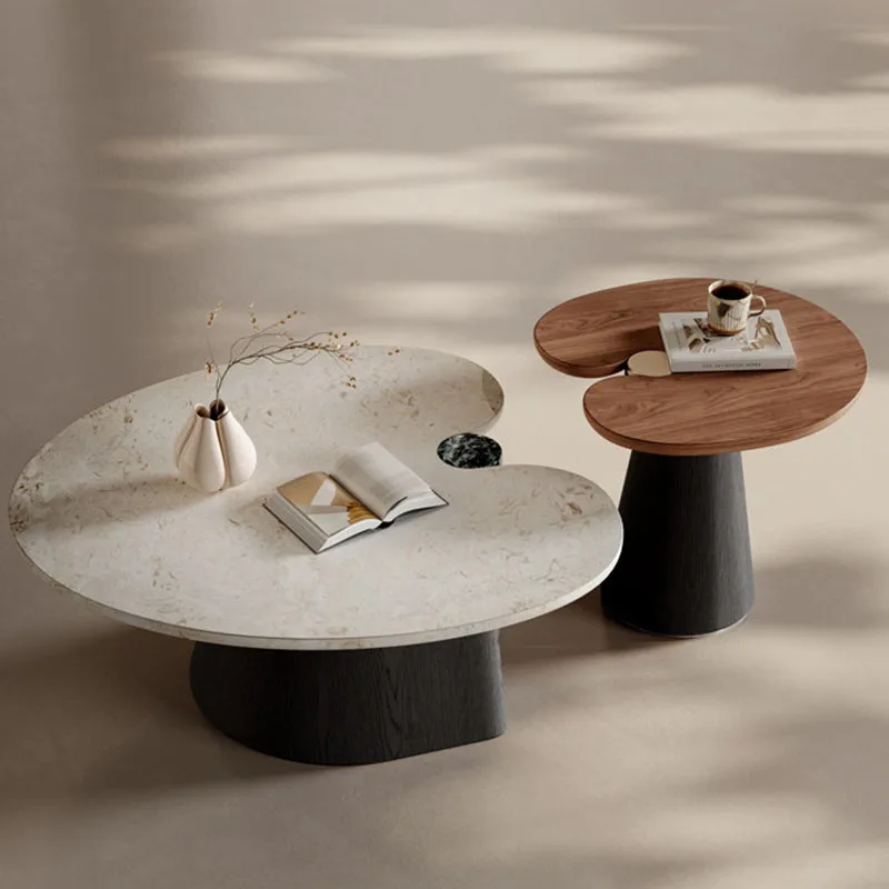 Nordic Decoration Coffee Table Designer Living Room Modern Industrial Side Table Space Saving Storage Meubles Salon Furniture