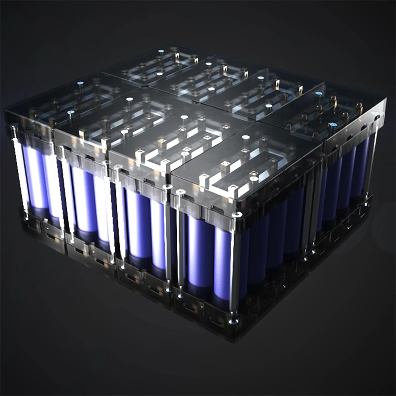 21700 Battery Pack 18650 holder Power Bank Case DIY Power Wall Battery Storage Box Slot Batteries Container With Hard 6P Box