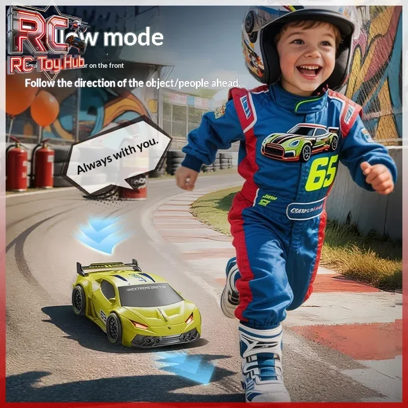 Generic Sensor Following RC Drift Car Dual Control 4WD Electric High Speed Racing Car Toy For Boys Birthday Gift
