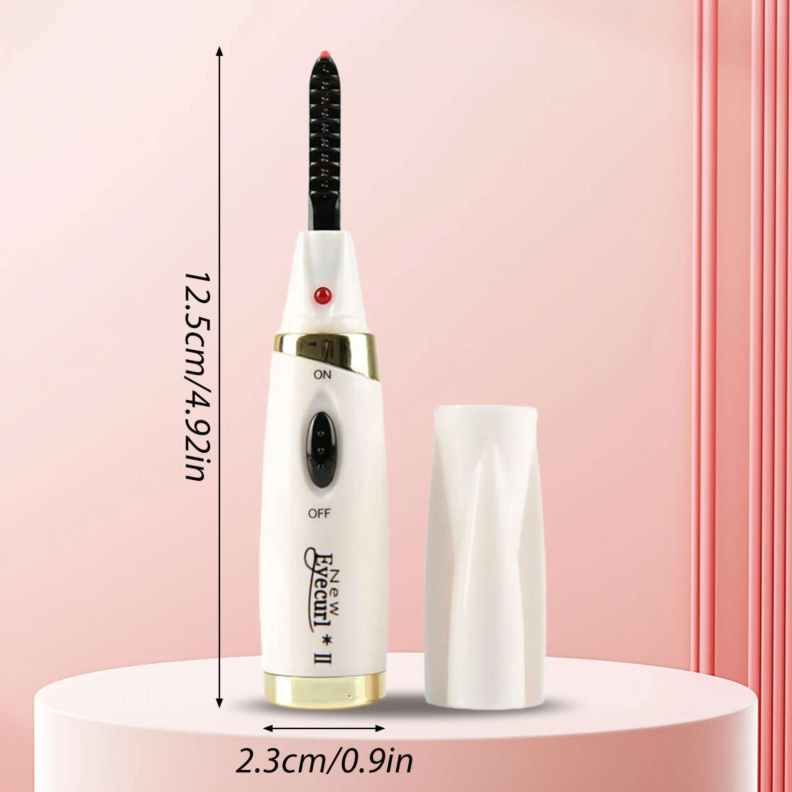 Podgrzewana zalotka do rzęs dla kobiet Mini elektryczna zalotka do rzęs Prezent na Dzień Matki, Święto Dziękczynienia
