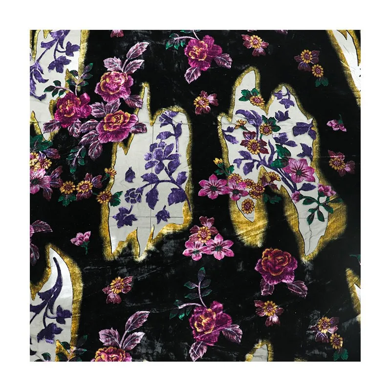 직조 자수 벨벳 브로케이드 비스코스 프린트 얼룩무늬 및 번트 패브릭 나이트가운 드레스 치파오