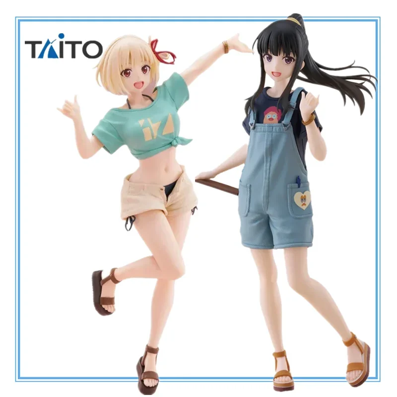 Taito Anime Figure 18cm Coreful Lycoris Recoil Nishikigi Chisato Inoue Takina Figuras Anime Model Toy Desktop Ornaments Gifts