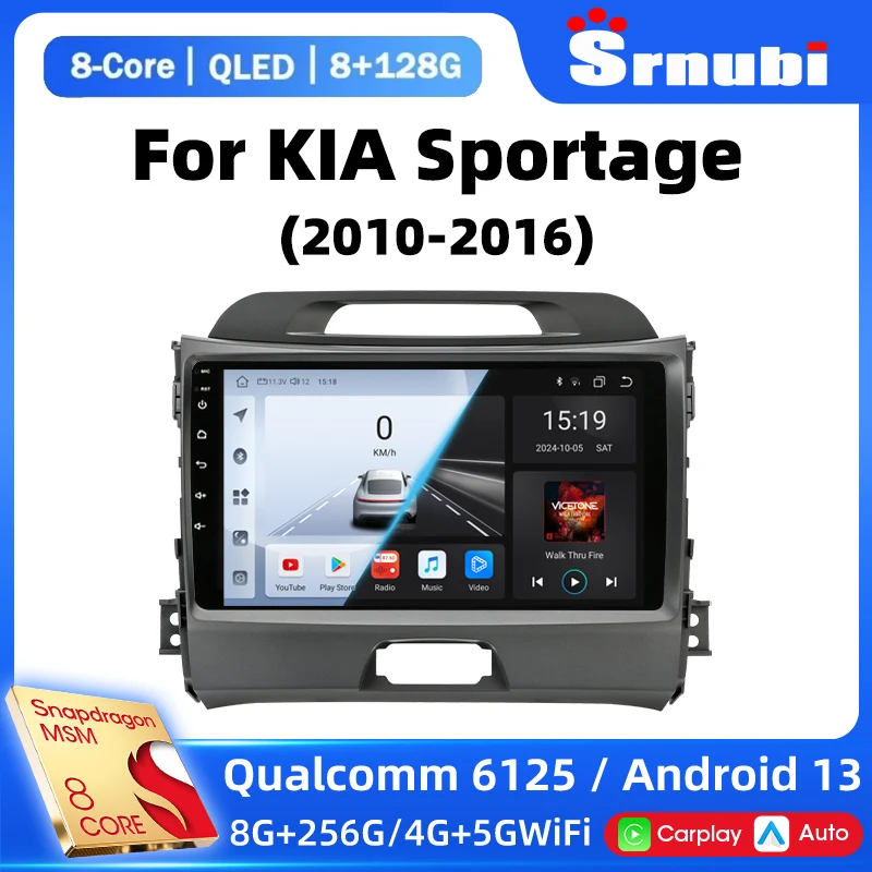 

2Din Car Android Radio Multimedia Player For KIA Sportage 2010 2011 2012 2013 2014 2015 2016 2 Din Autoradio Video GPS Navi WiFi