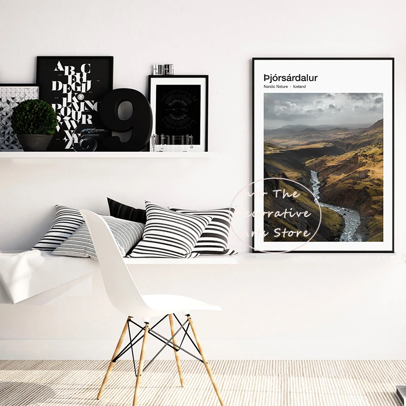Classic Finland Nordic Nature Woodland Landscape Misty Valley Foggy Scenery Poster Canvas Paintings Wall Art Pictures Home Decor