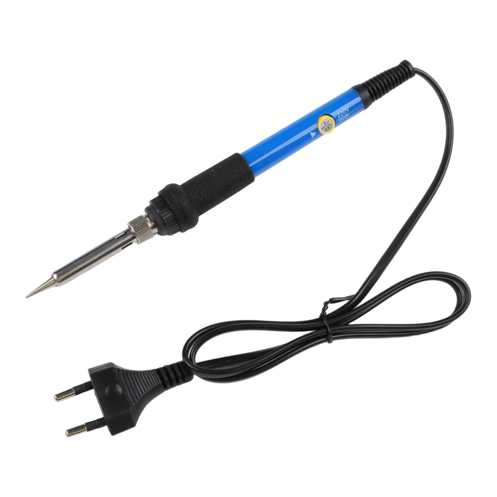 220V Adjustable Temperature Soldering Iron 60W Featuring Fast Heating and Insulated Handle for Electronics and Hobby Projects